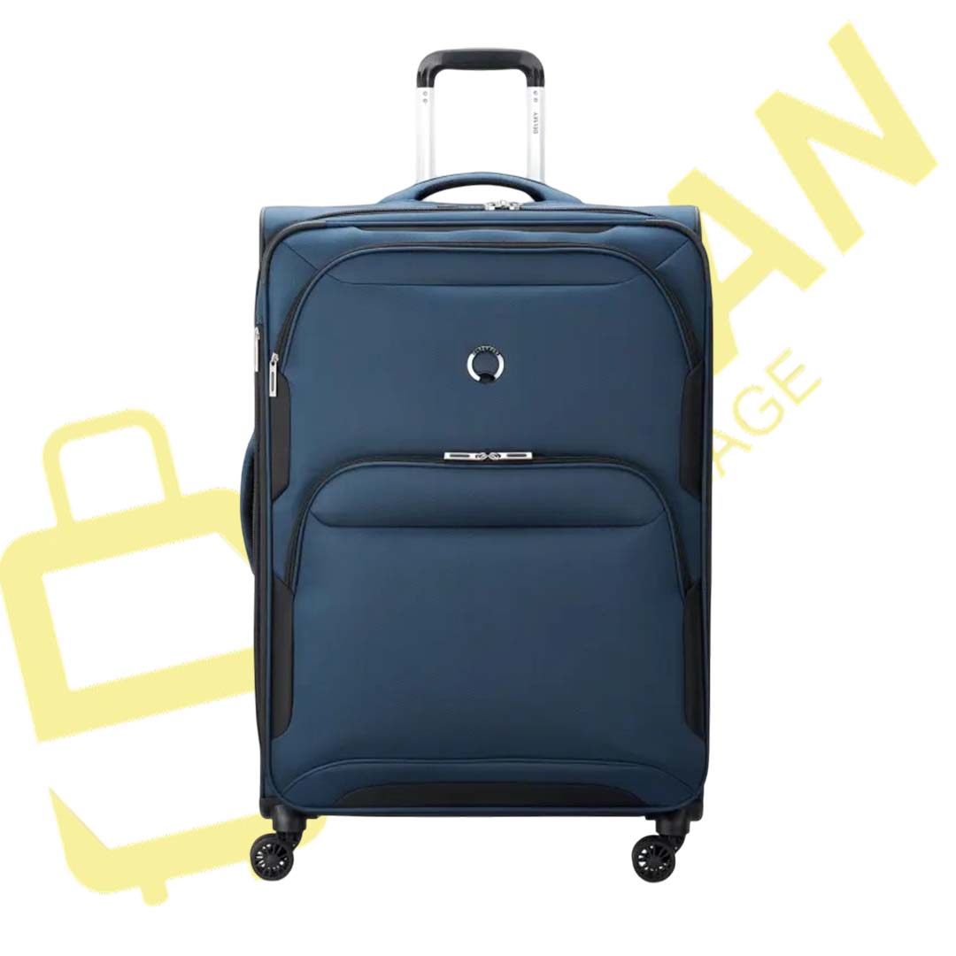Delsey Skymax 2.0 Expandable Luggage Trolley Set Blue